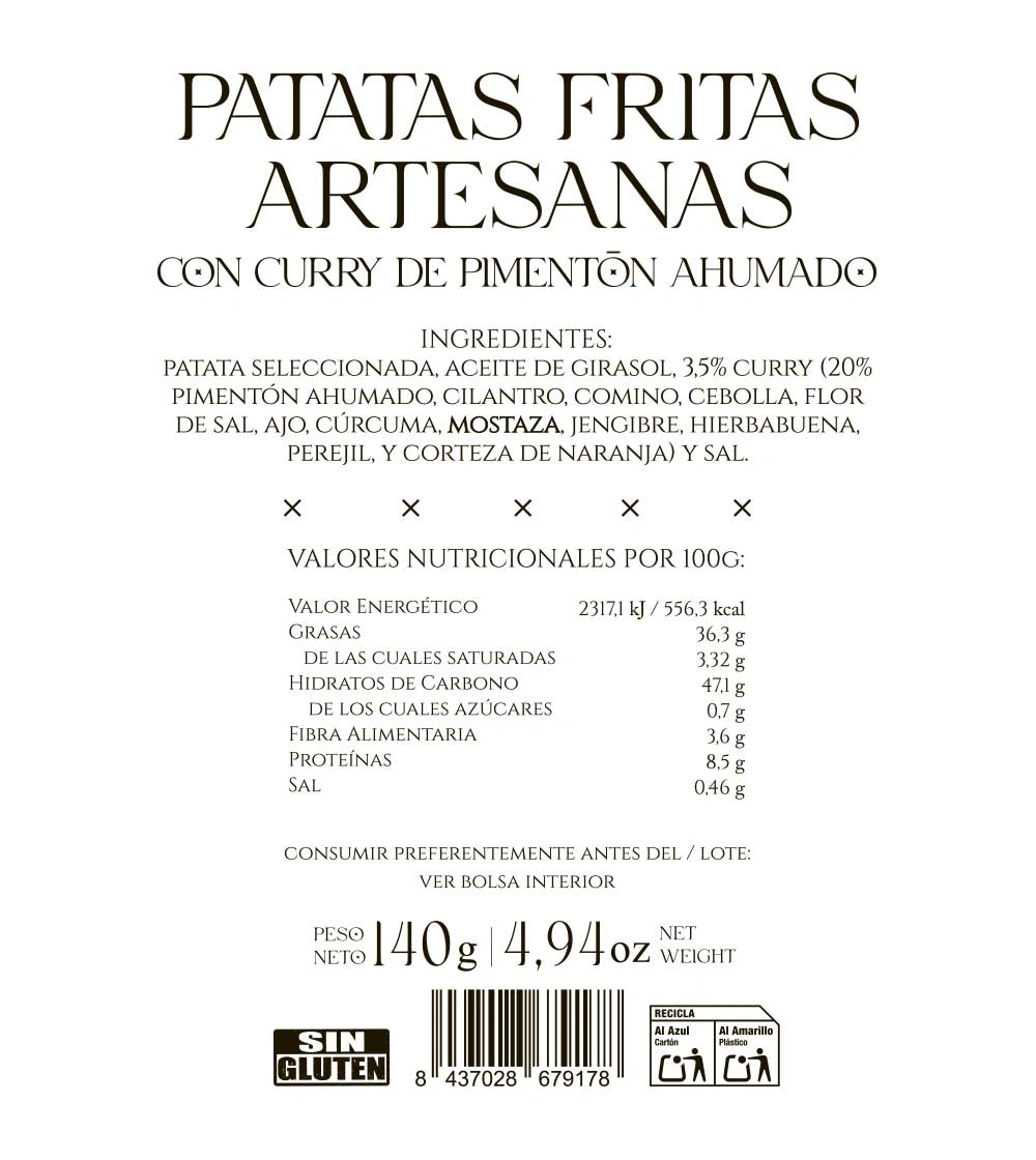 Patatas fritas artesanas con Curry de Pimentón - Imagen 5