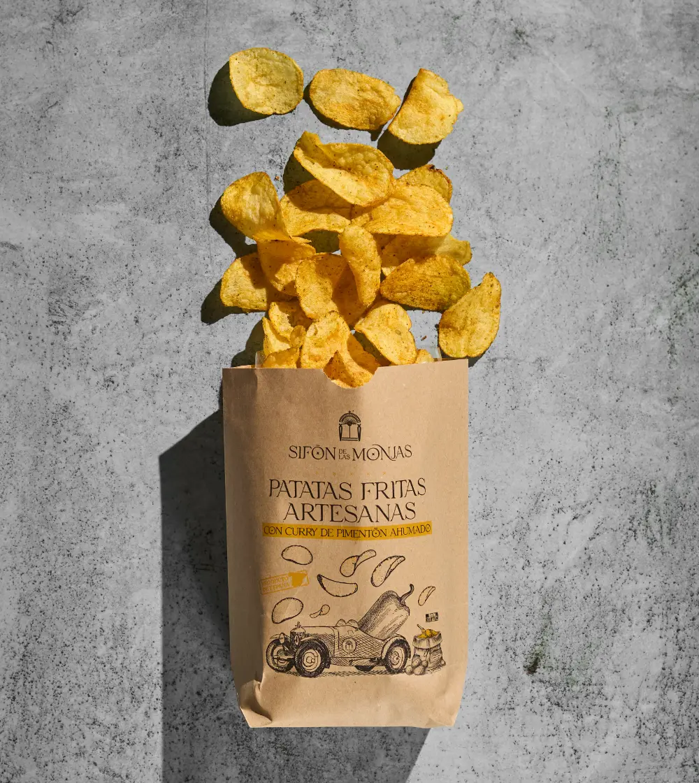 Patatas fritas artesanas con Curry de Pimentón - Imagen 2