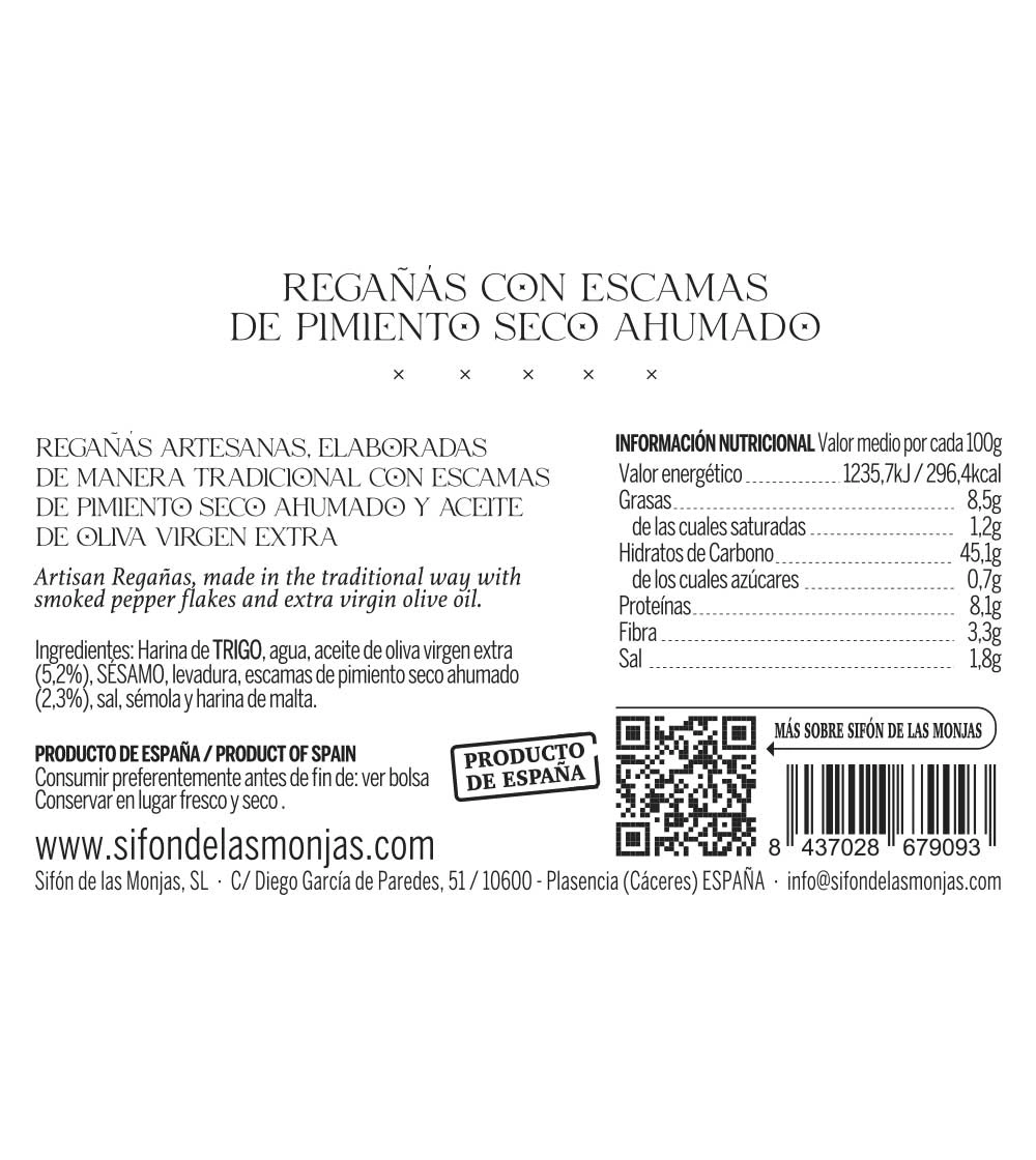 Regañás artesanas con escamas de pimiento ahumado y aceite de oliva - Imagen 6